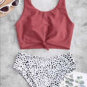 High waisted bikini set